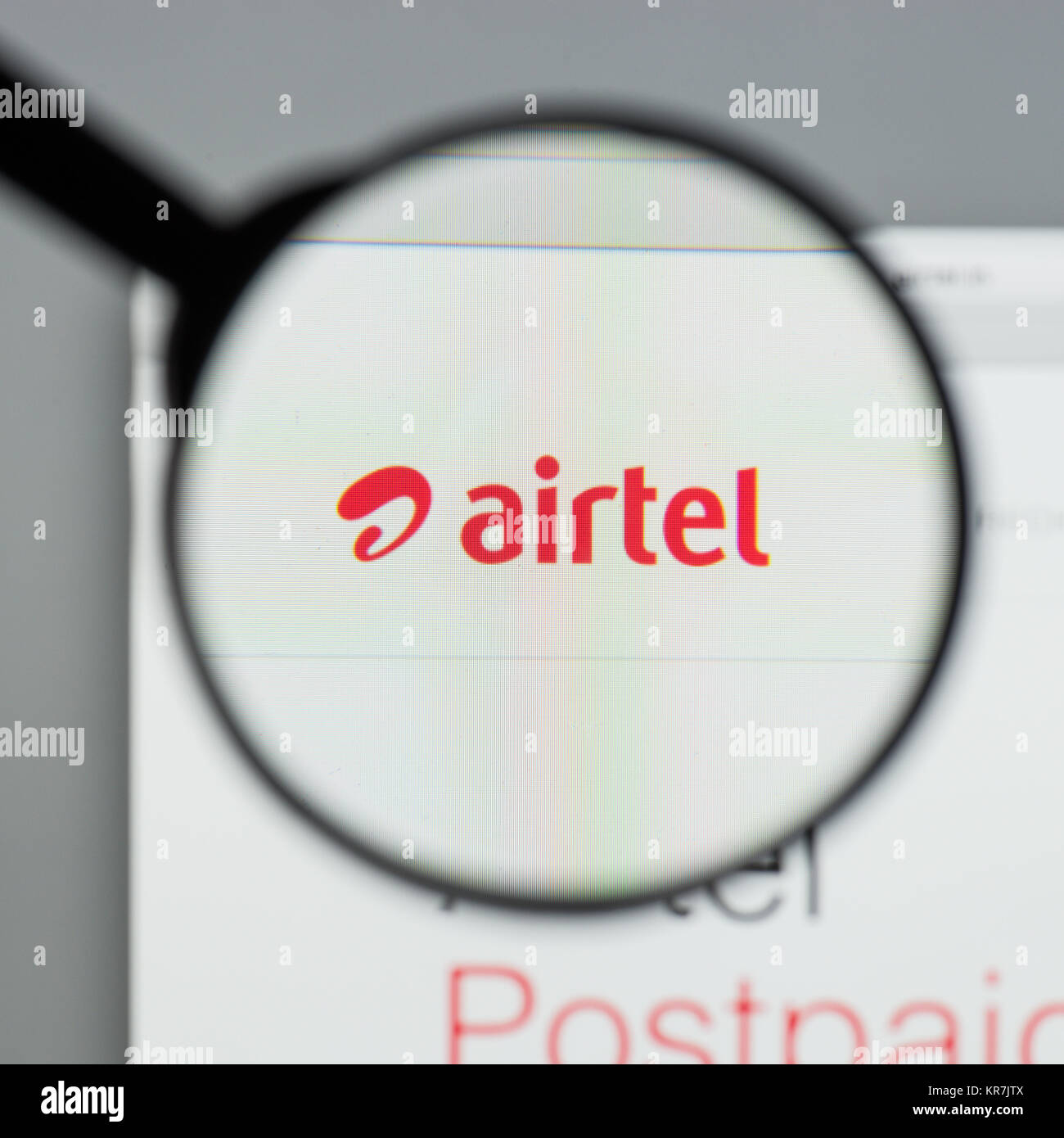 airtel logo high resolution stock photography and images alamy https www alamy com stock image milan italy august 10 2017 airtel logo on the website homepage 169198874 html