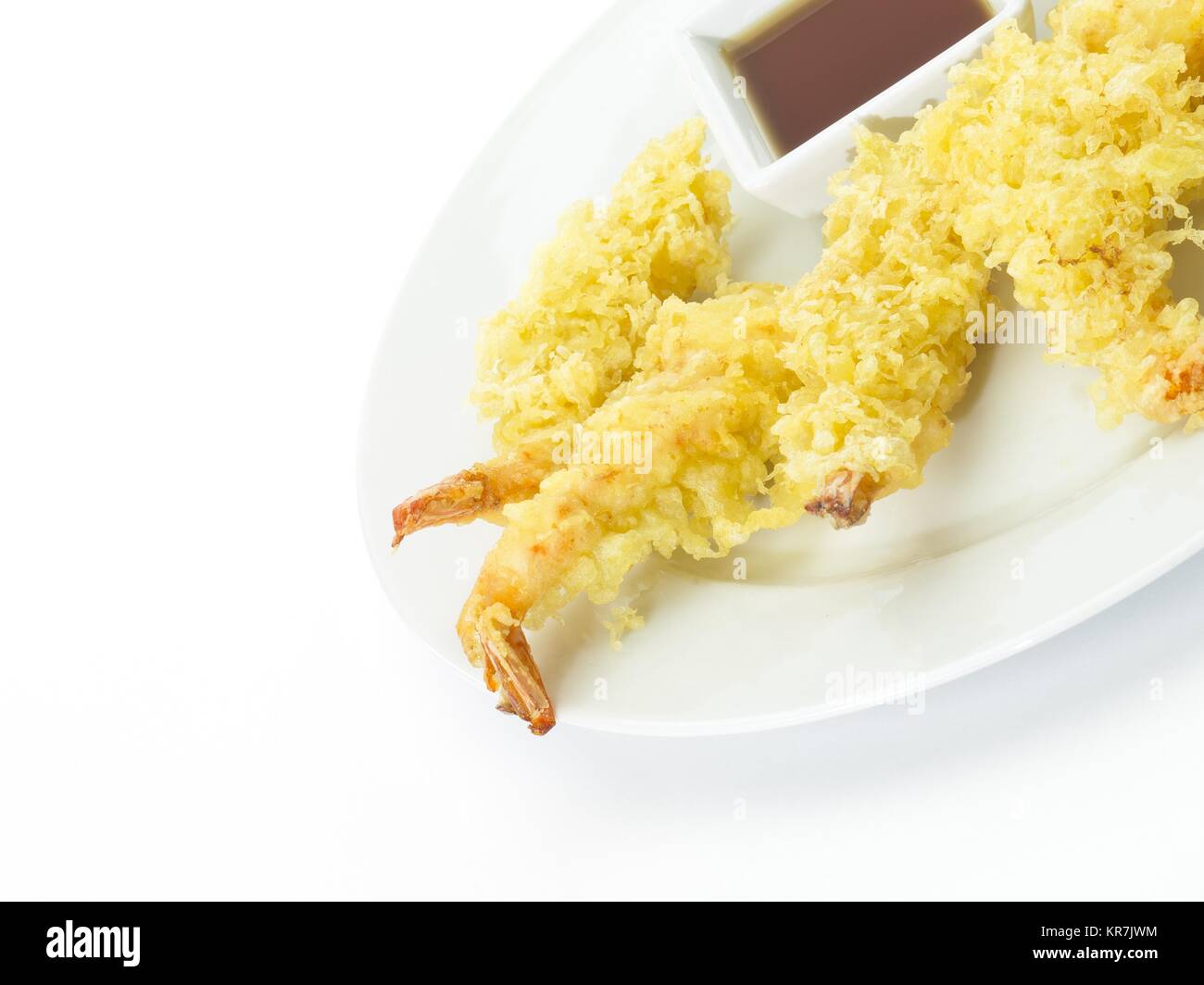 Tempura Fried shrimp Japanese style Stock Photo - Alamy