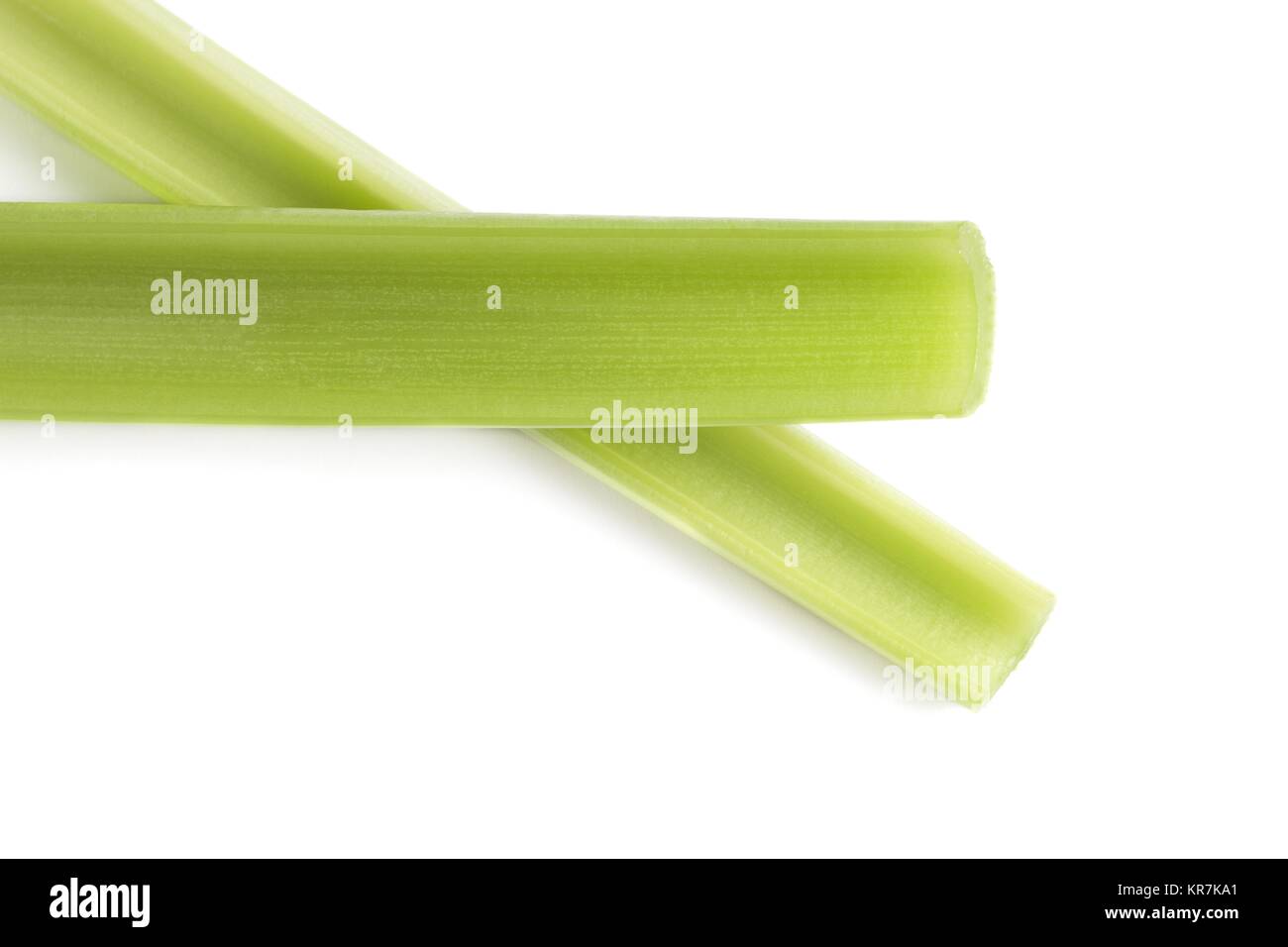 two celery stalks Stock Photo Alamy