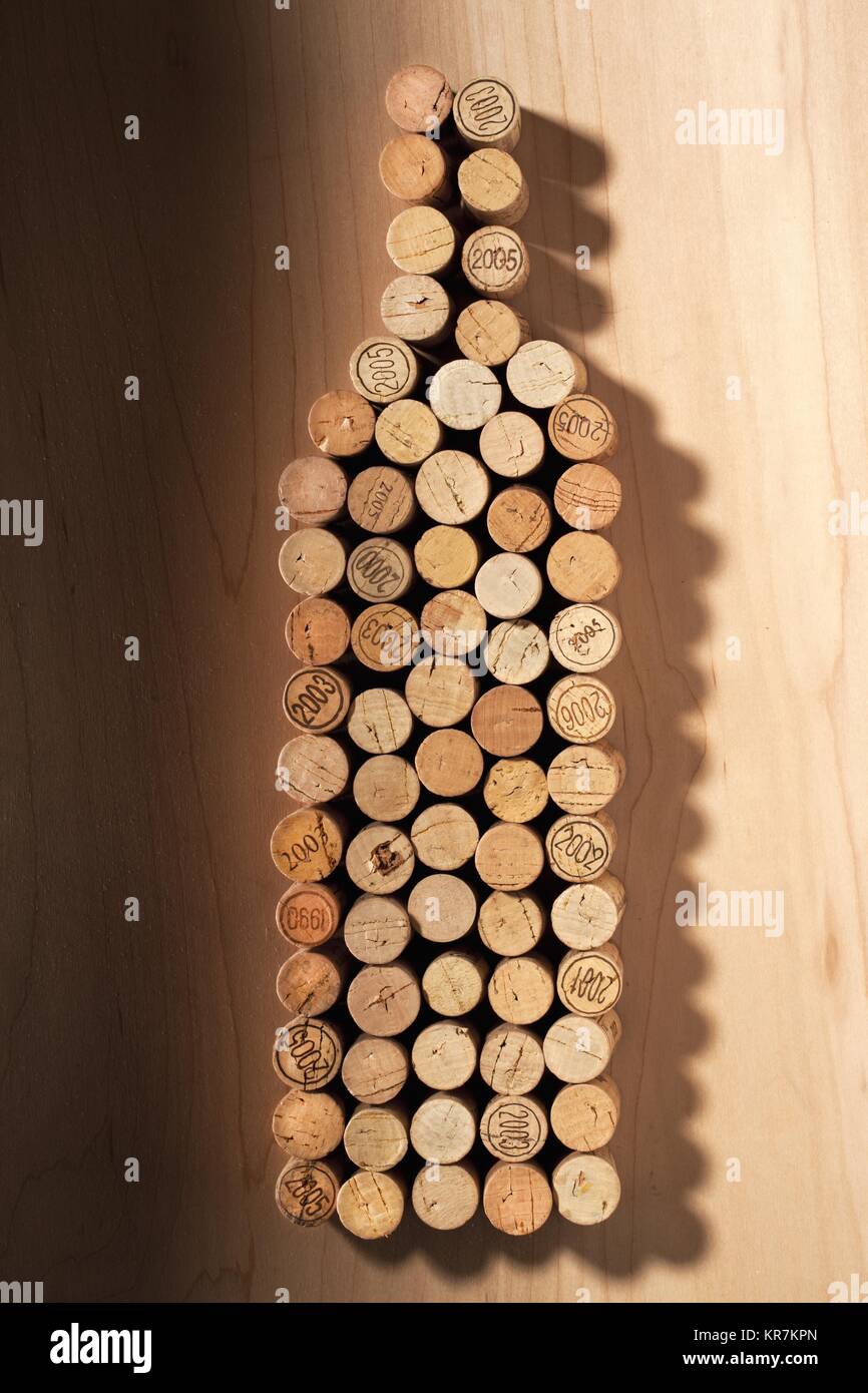 wine bottle made of cork Stock Photo Alamy