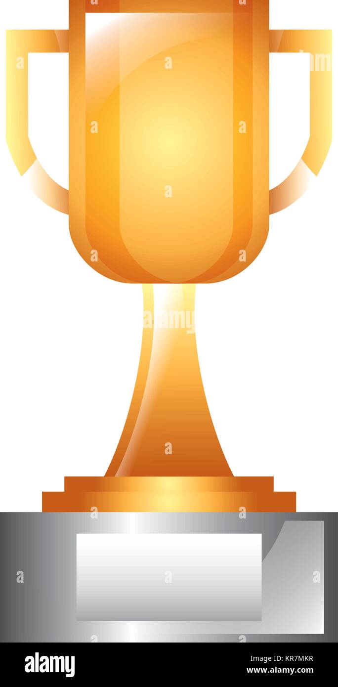 trophy award cup in pedestal image Stock Vector Image & Art - Alamy