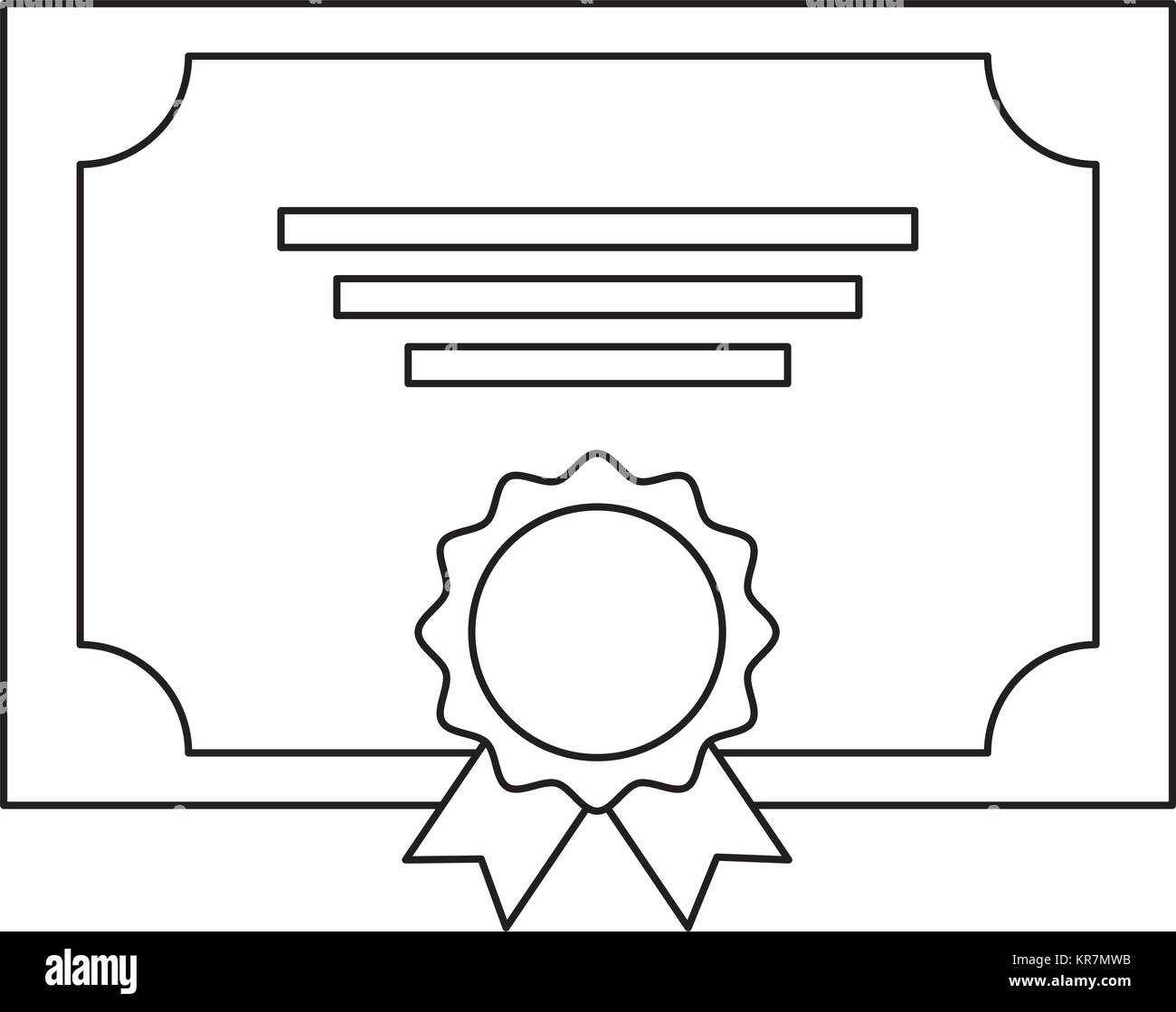 award of excellence with rosette and ribbon Stock Vector Image & Art