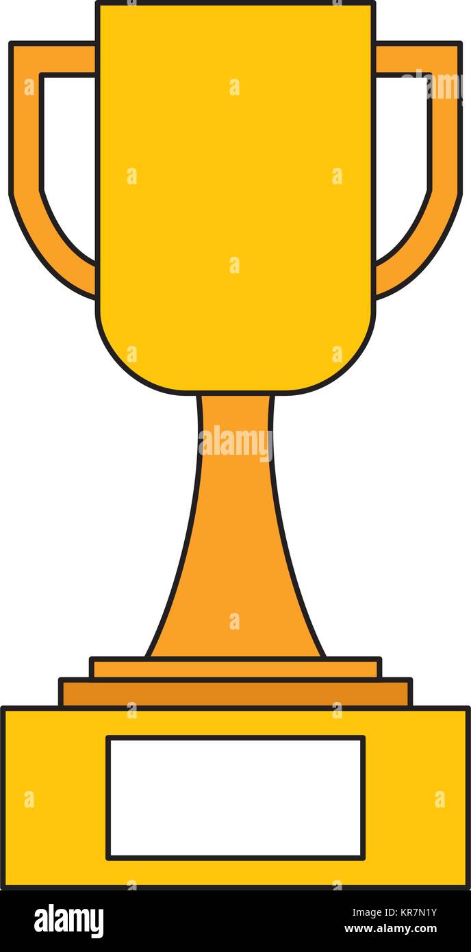 trophy award cup in pedestal image Stock Vector Image & Art - Alamy