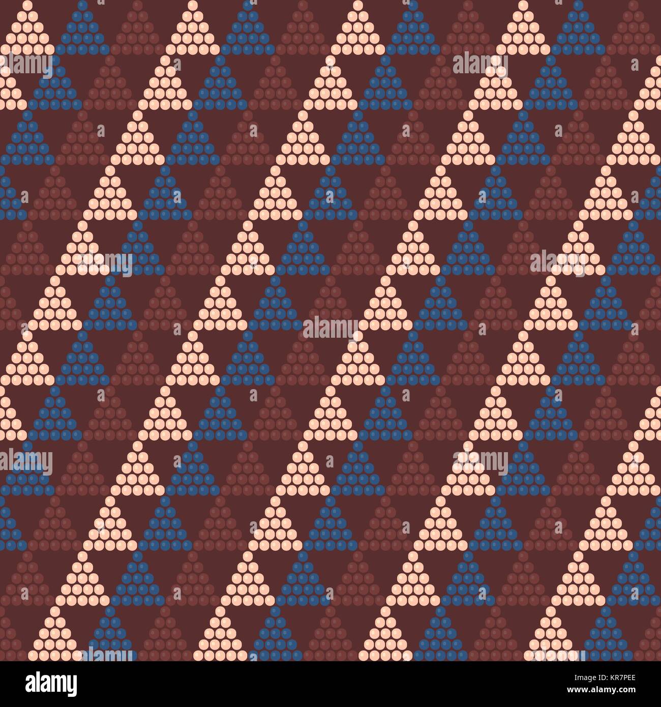 African bead motifs. Abstract seamless pattern. Contrast colors. Beadwork. South Africa texture. Mosaic texture for handiwork, backdrop or pattern fil Stock Vector