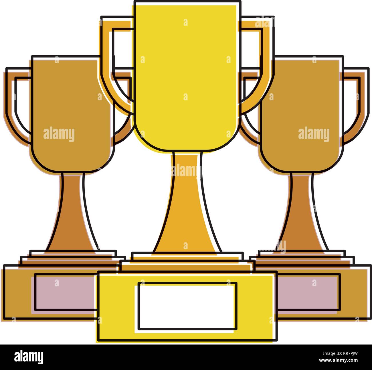 set trophies cups winner icon Stock Vector Image & Art - Alamy