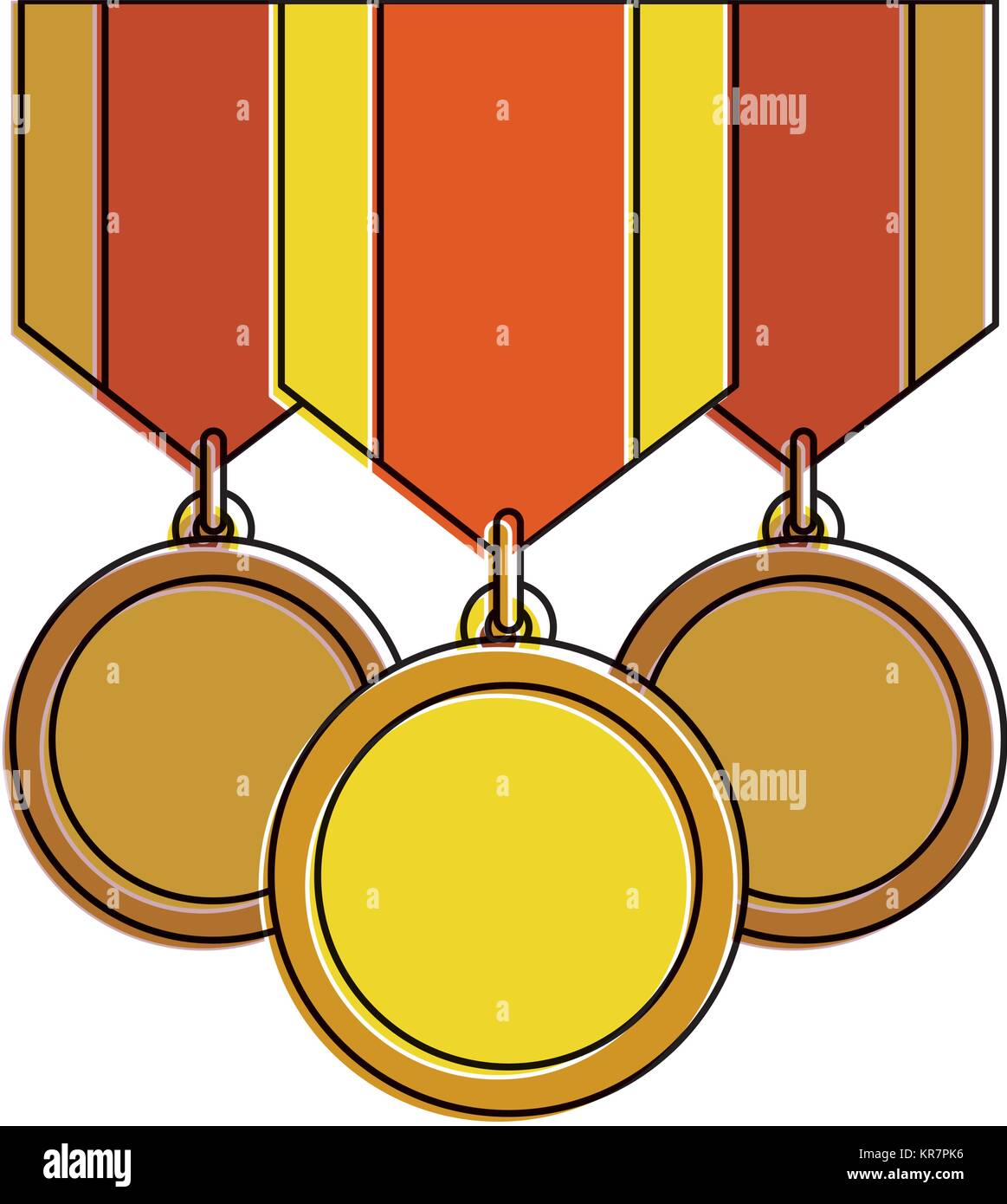 winner medals isolated icon Stock Vector Image & Art - Alamy