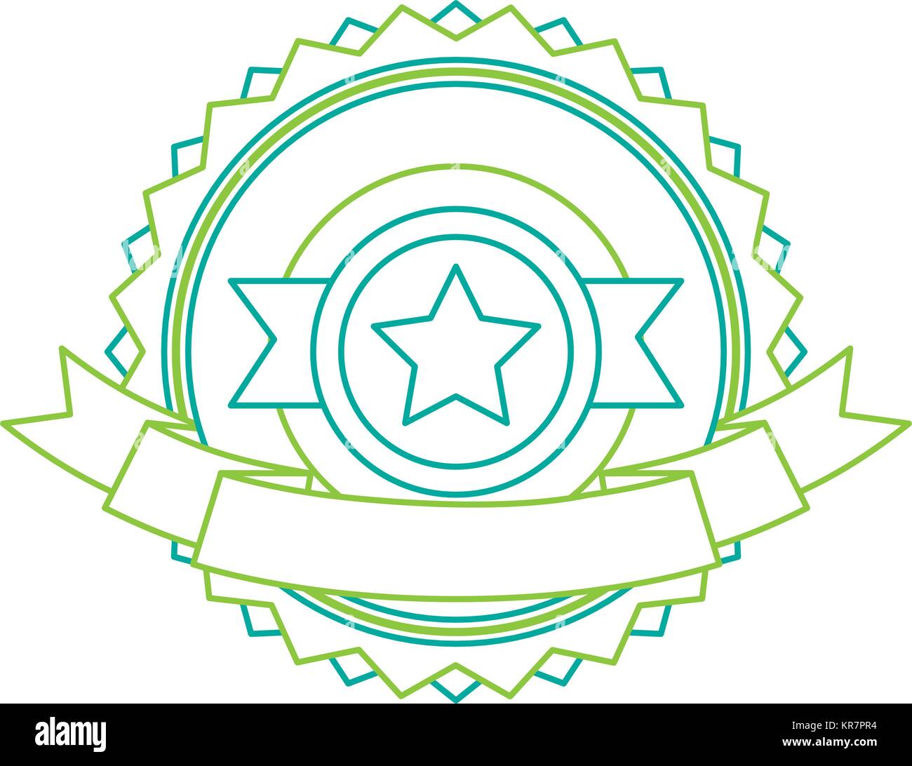 winner medal with star emblem Stock Vector Image & Art - Alamy