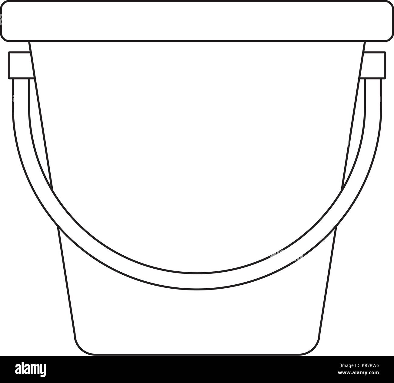 plastic bucket isolated icon Stock Vector Image & Art - Alamy