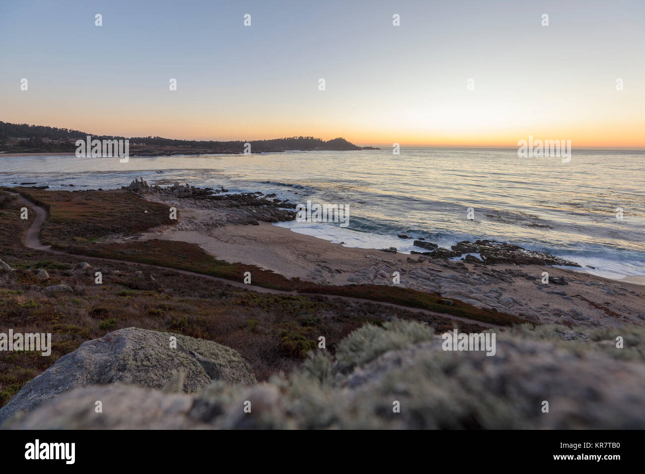 Beach at Carmel on Monterey Peninsula in California Stock Photo Alamy