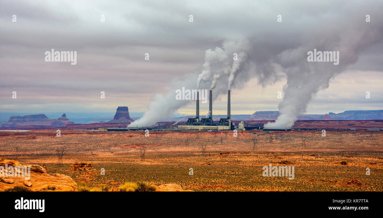 Navajo Coal Generating Station near Page, Arizona, USA. Stock Photo