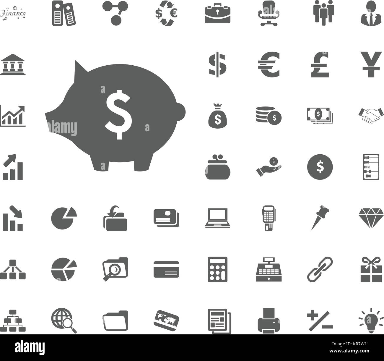 thriftbox, money box, moneybox icon. money and finance icon set