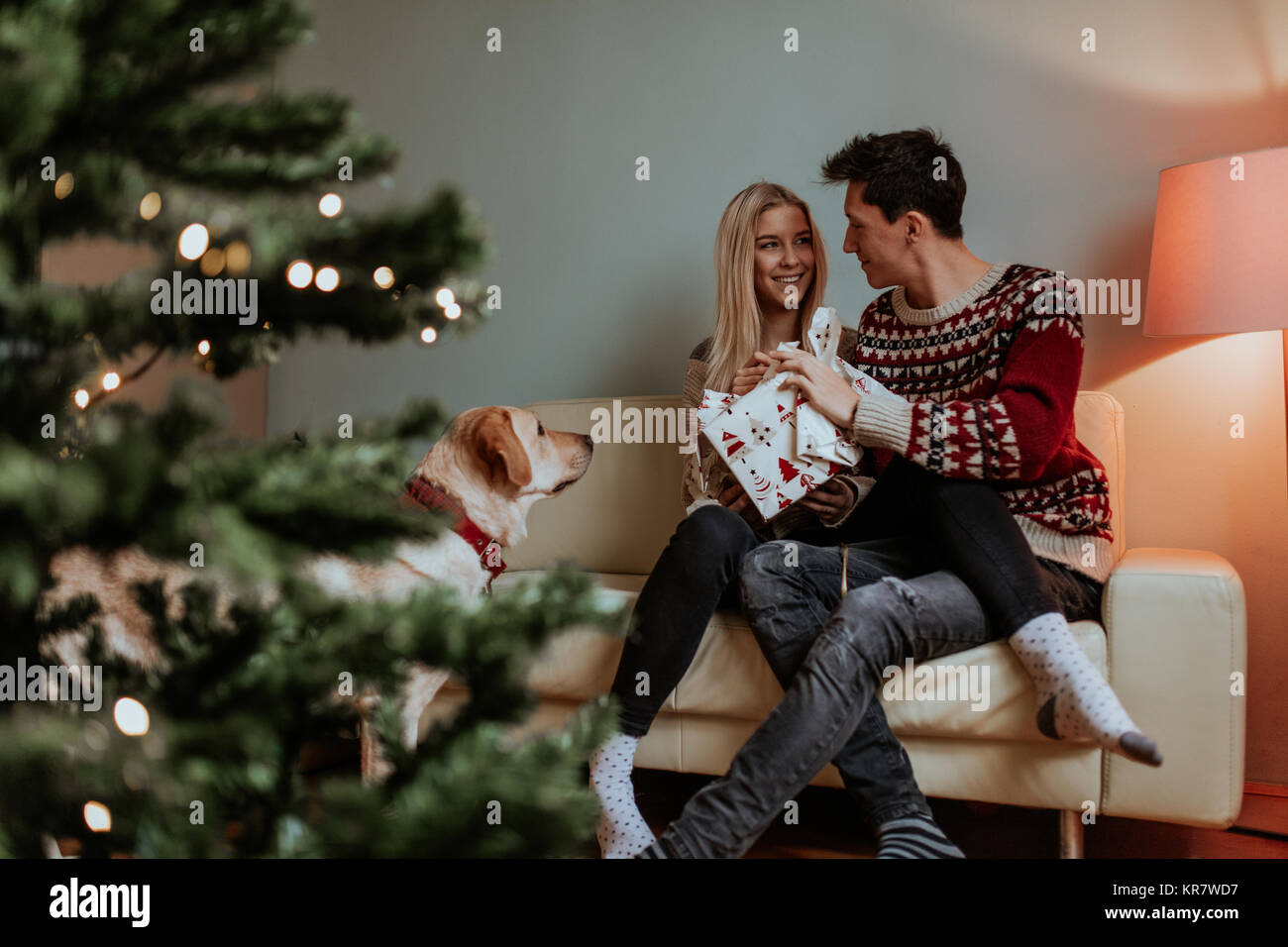 christmas gifts and happiness