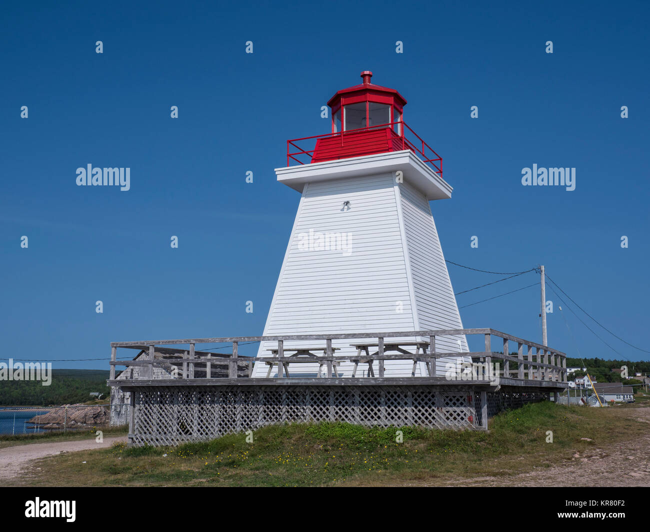 Neil's Harbour Lighthouse, Cape Breton Island, Nova Scotia, Canada Stock Photo Alamy