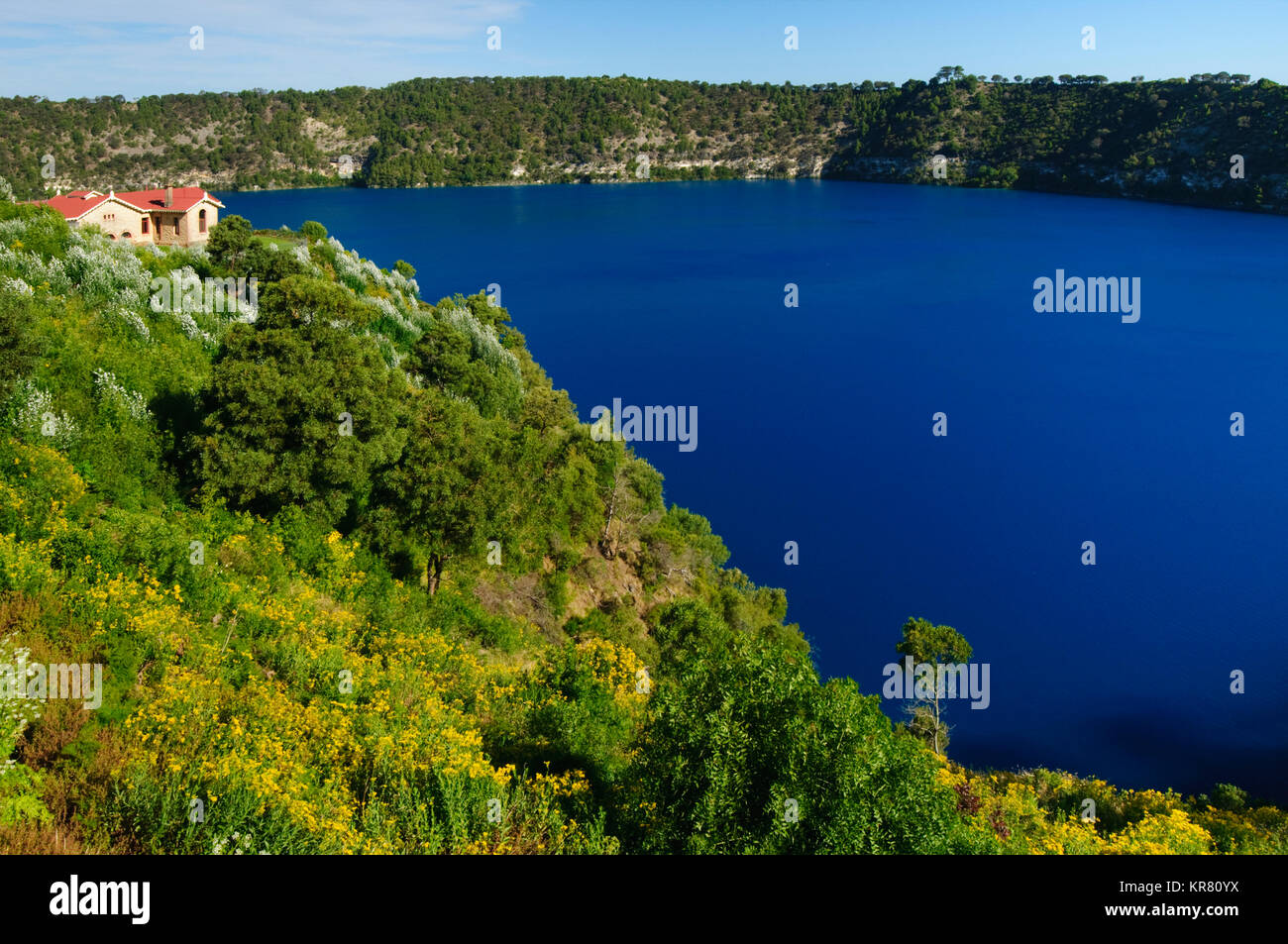The Blue Lake, Mount Gambier, South Australia, Australia Stock Photo