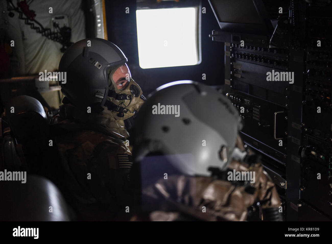 U.S. Airmen from the 193rd Special Operations Squadron, conduct in ...