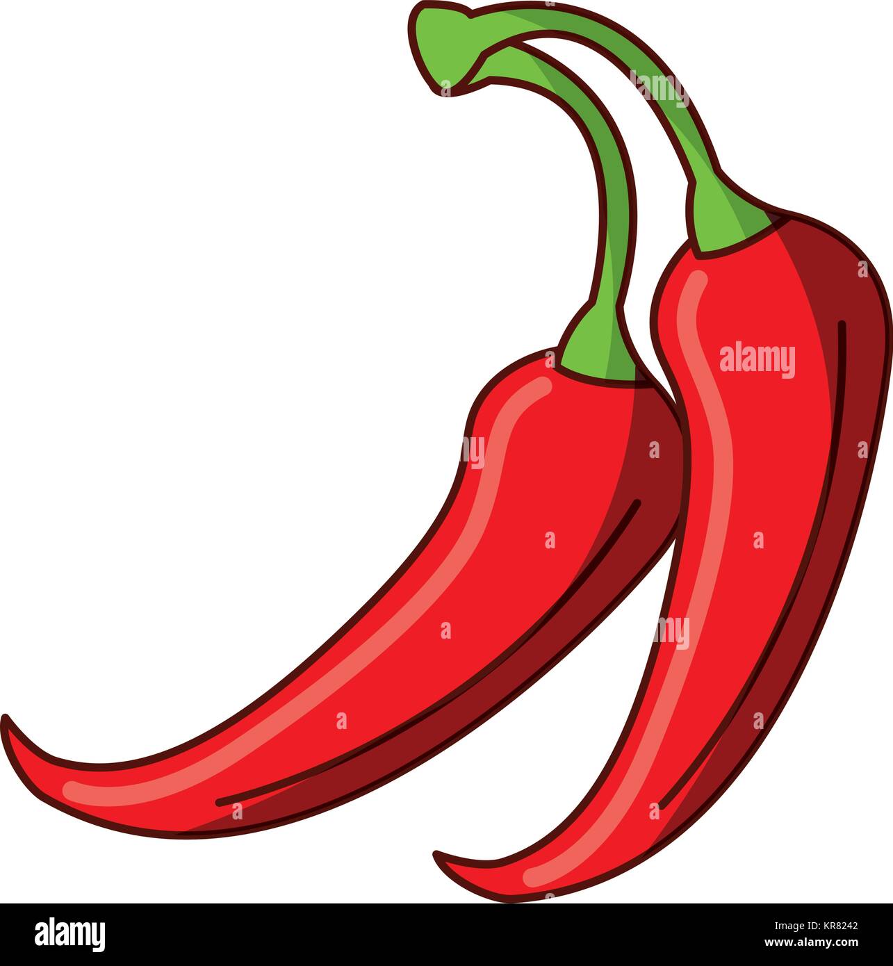 spicy chile vegetable icon Stock Vector Image & Art - Alamy
