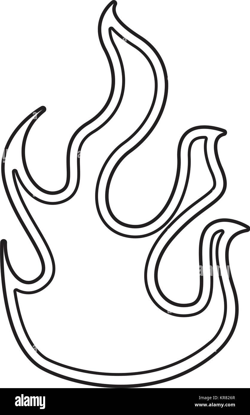 fire flame isolated icon Stock Vector Image & Art - Alamy