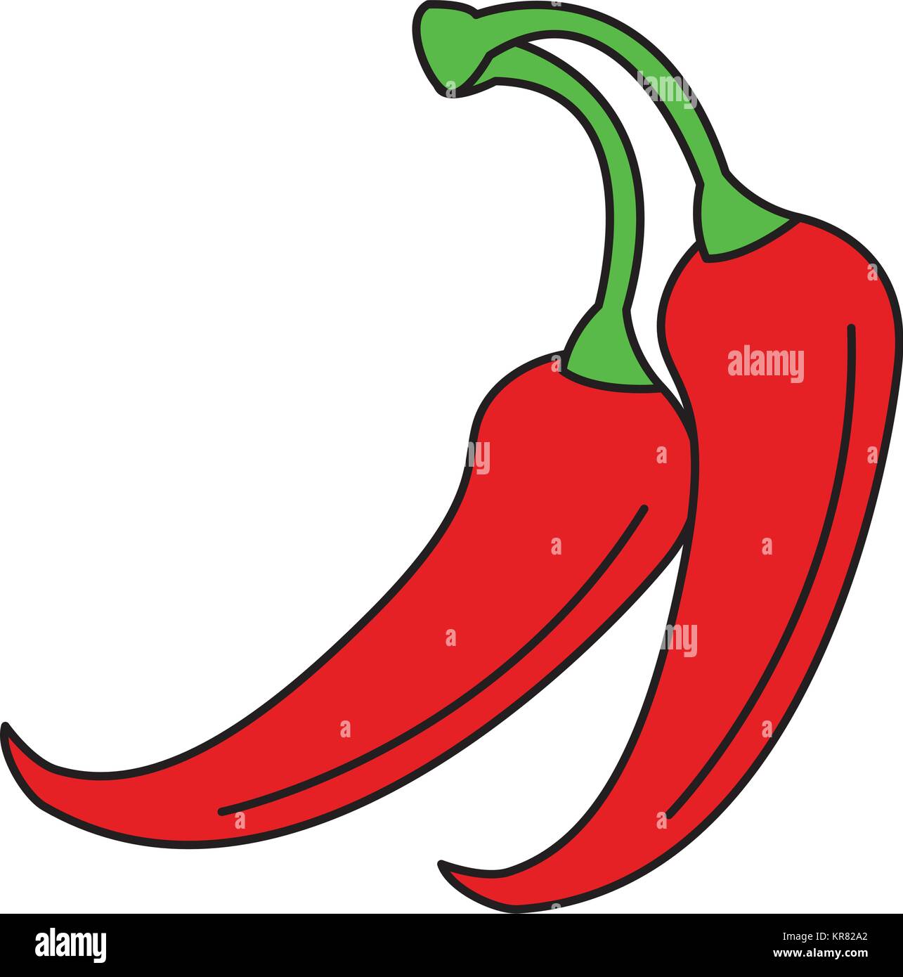 spicy chile vegetable icon Stock Vector Image & Art - Alamy