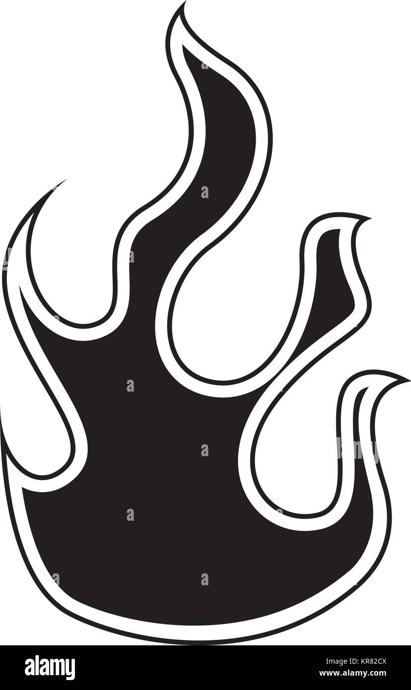 fire flame isolated icon Stock Vector Image & Art - Alamy