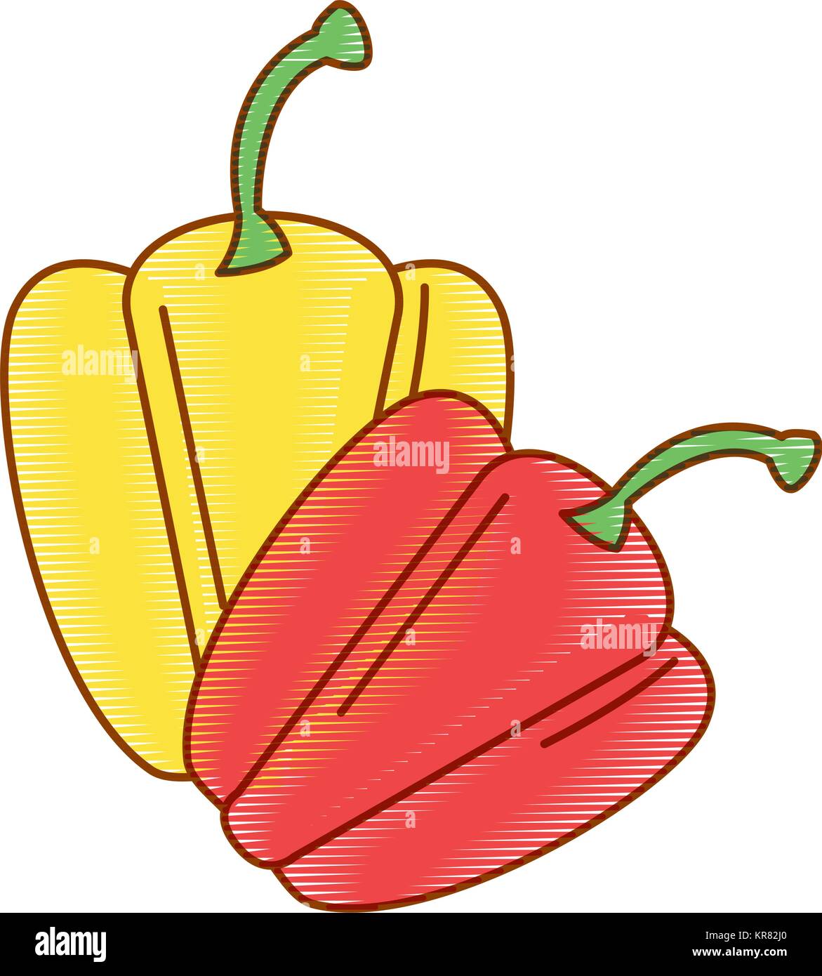 fresh pepper vegetable icon Stock Vector Image & Art - Alamy