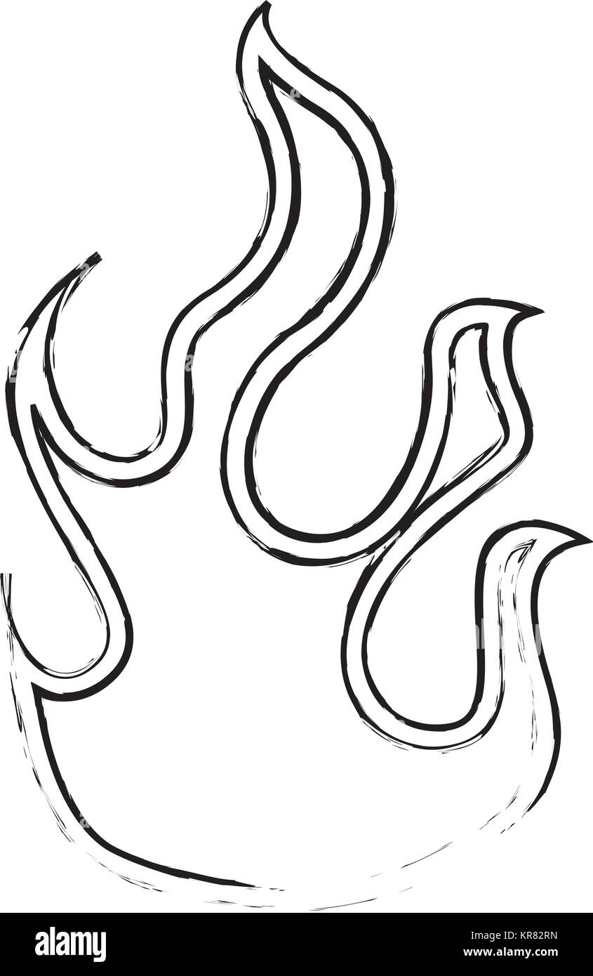fire flame isolated icon Stock Vector Image & Art - Alamy