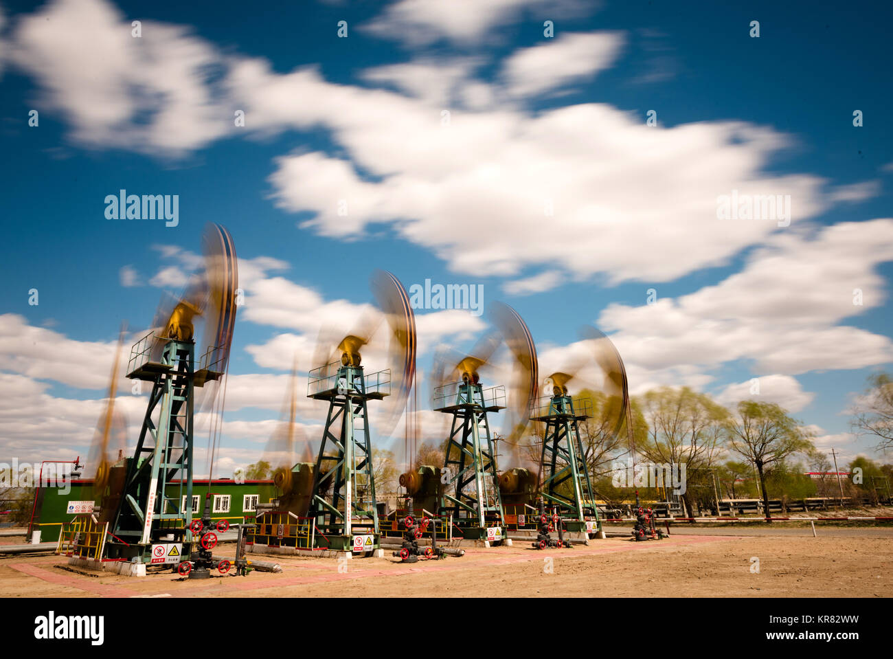 Daqing oil field of Heilongjiang Province,China Stock Photo