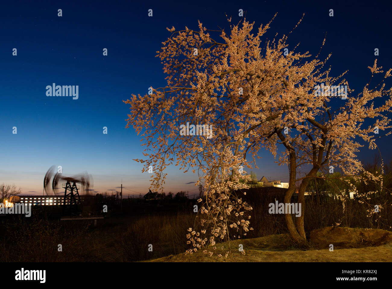 Daqing oil field of Heilongjiang Province,China Stock Photo