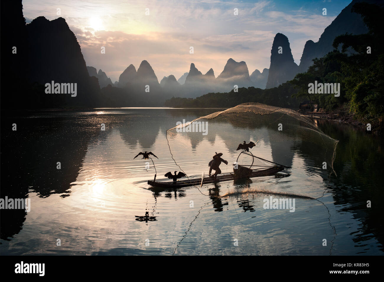 Guilin scene of Guangxi,China Stock Photo
