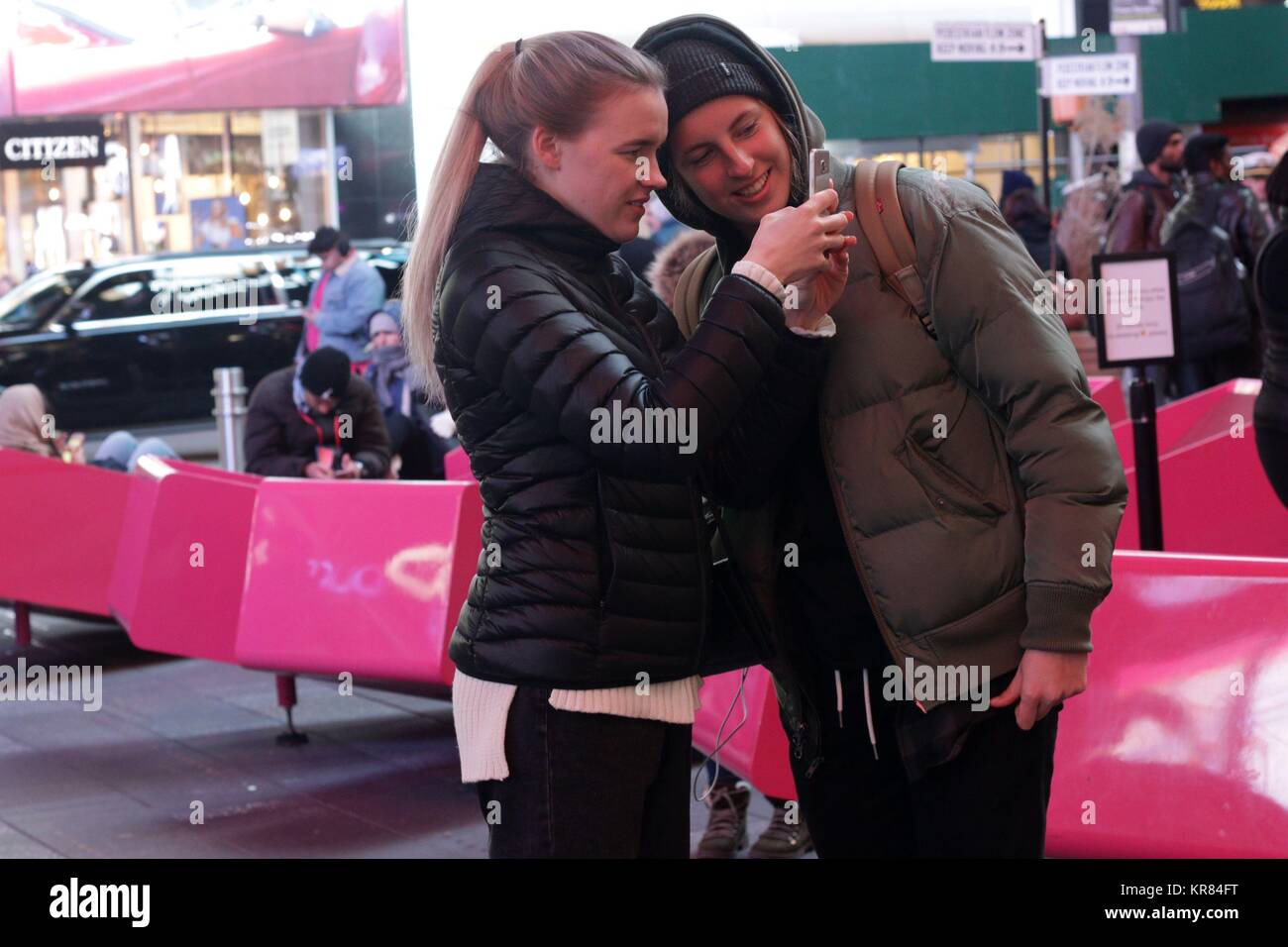 People using technology in their daily lives, New York USA Stock Photo ...