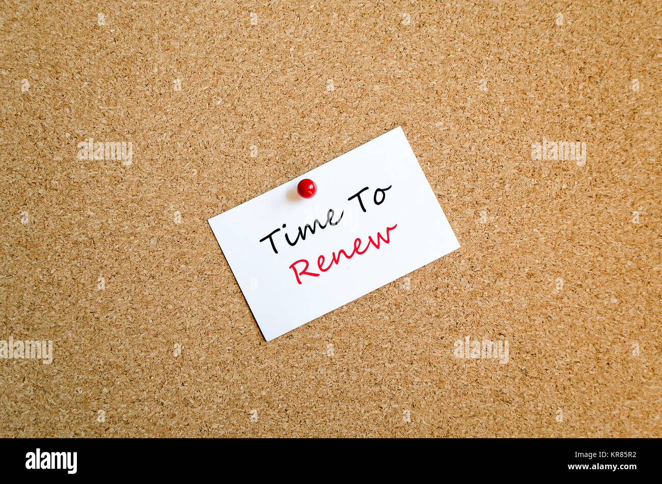 Time to renew text concept Stock Photo - Alamy