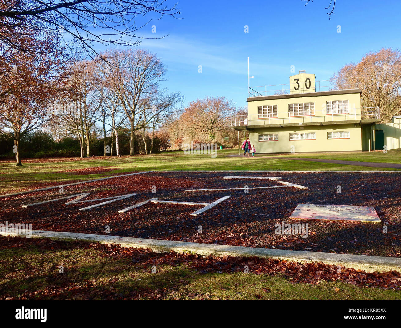 Martlesham Heath old RAF control tower on a bright winter’s day