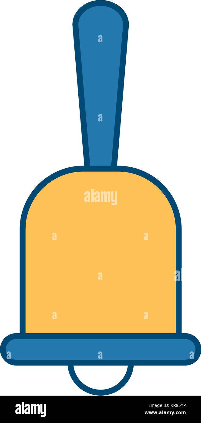 Handbell service symbol icon vector illustration graphic design Stock