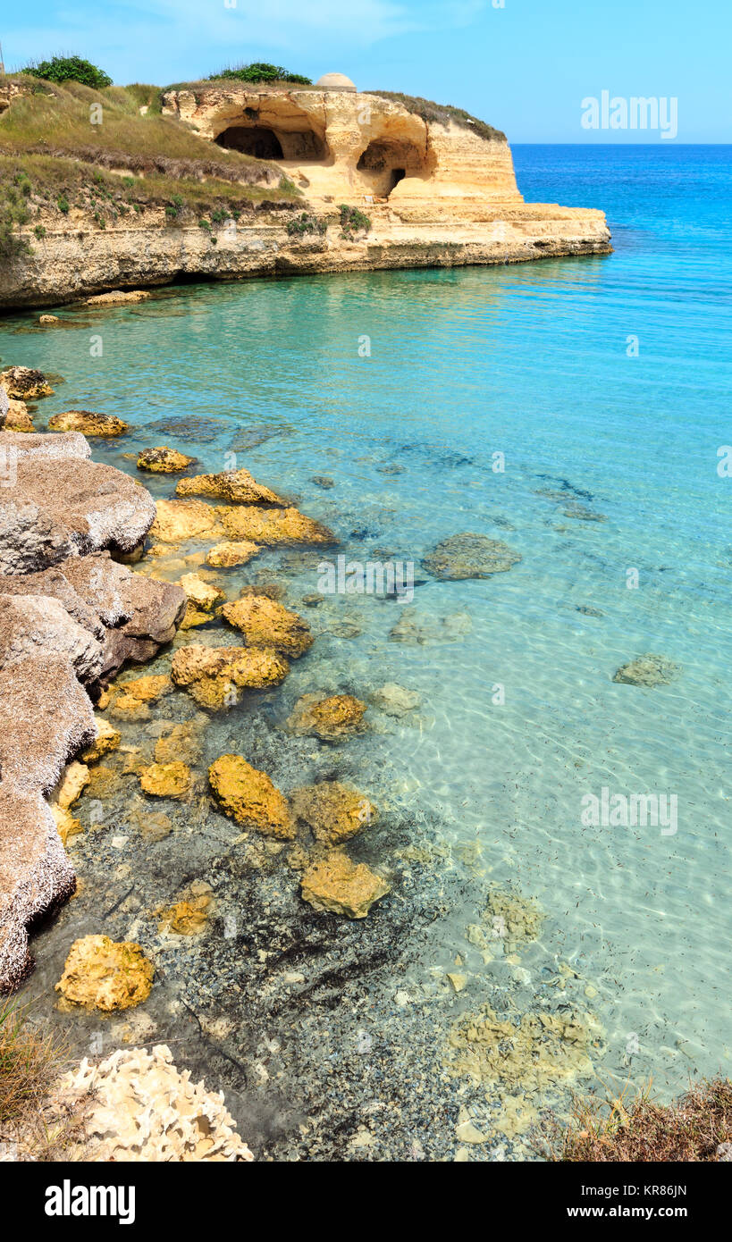 Beach Torre Sant'andrea, Otranto Region, Salento Adriatic Sea Coast 