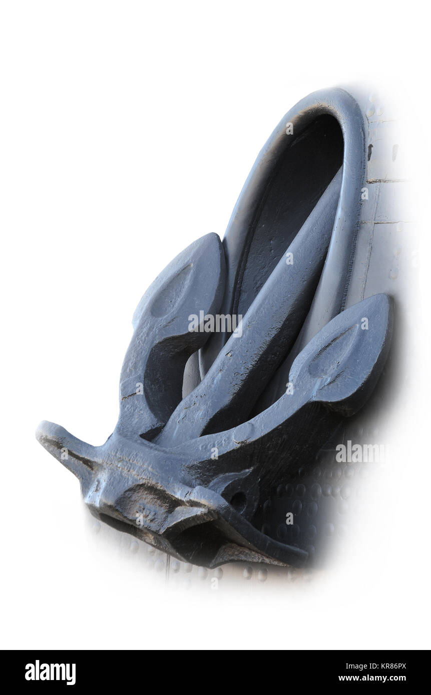a heavy Anchor holds a ship in one place Stock Photo Alamy