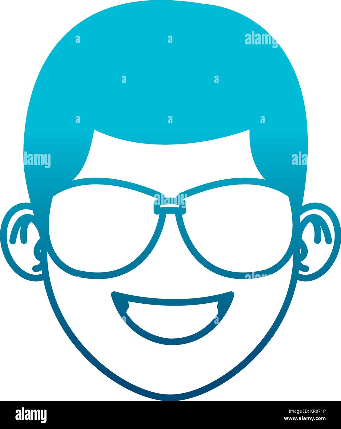 Man with sunglasses face icon vector illustration graphic design Stock ...