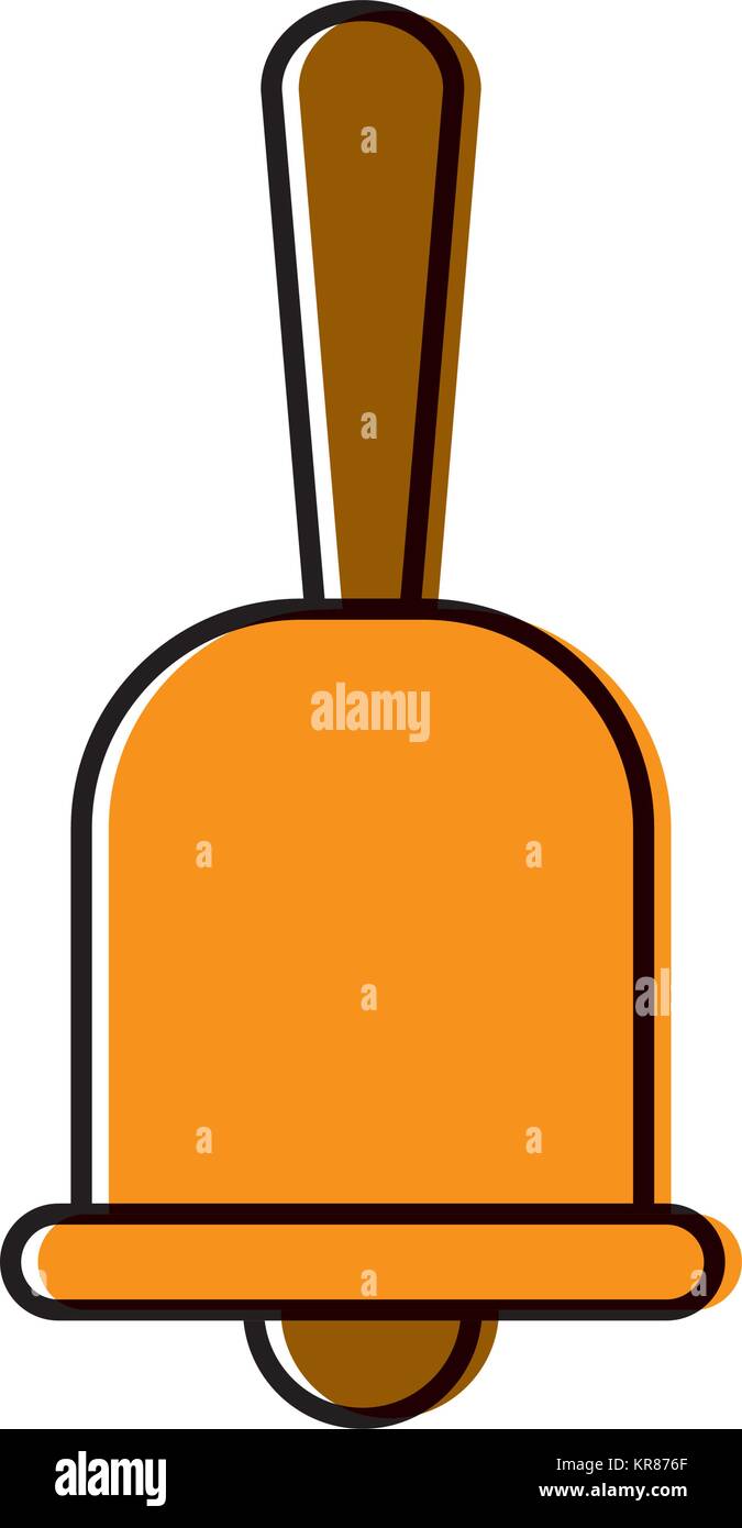 Handbell service symbol icon vector illustration graphic design Stock