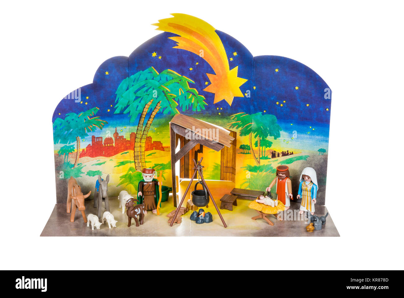 Playmobil Nativity Scene Stock Photo