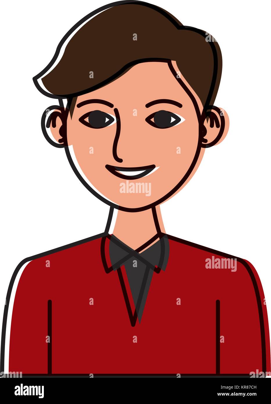 Young man with elegant clothes icon vector illustration graphic design ...