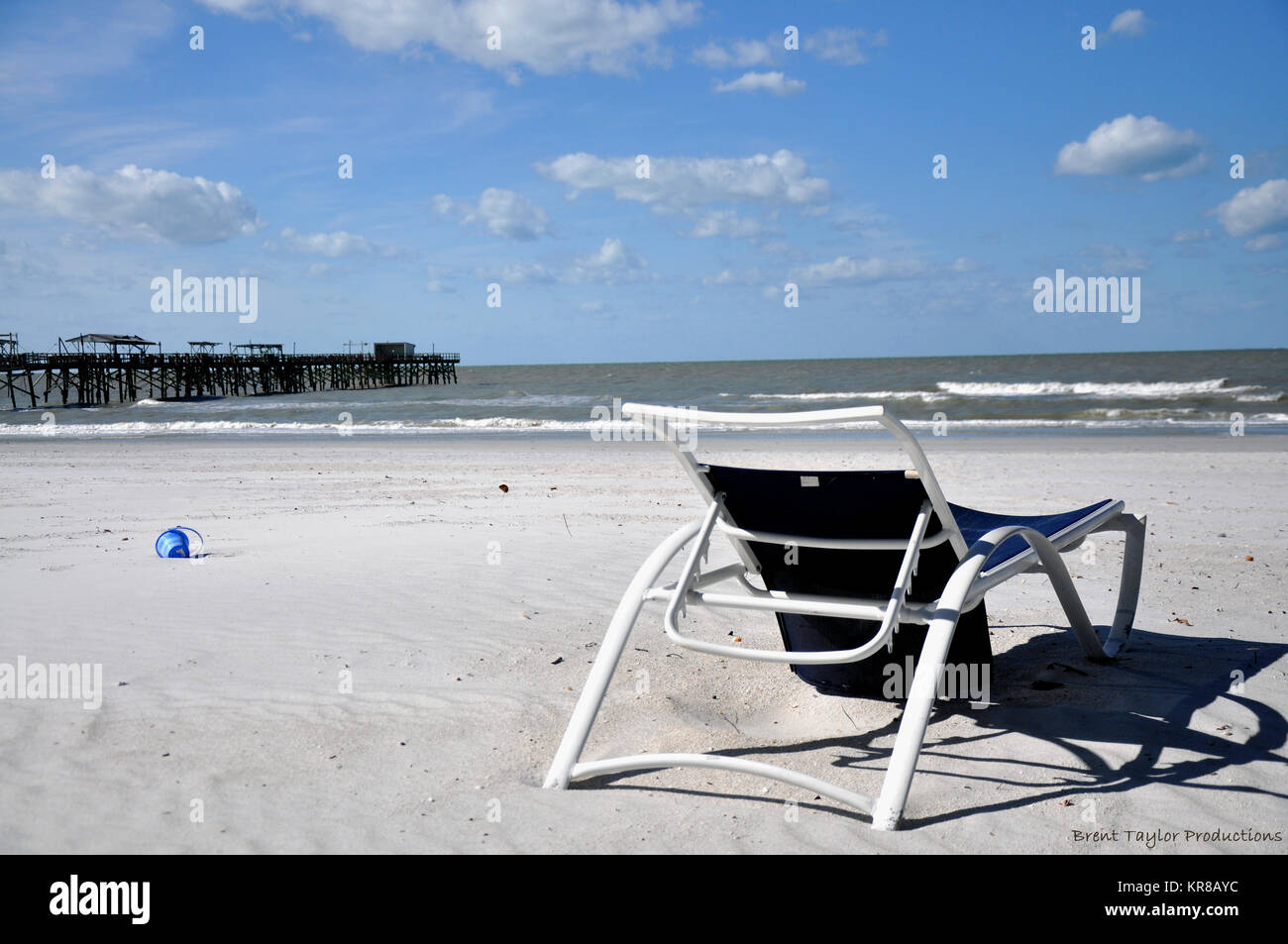 Florida, Pier, sunshine,  ocean, beach Stock Photo