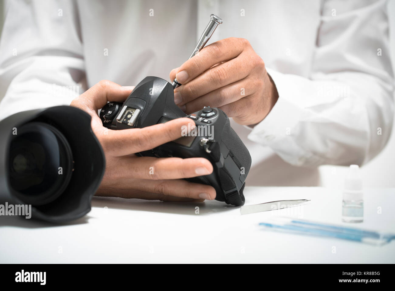 Digital Camera Cleaning, Repair or Maintenance Stock Photo Alamy