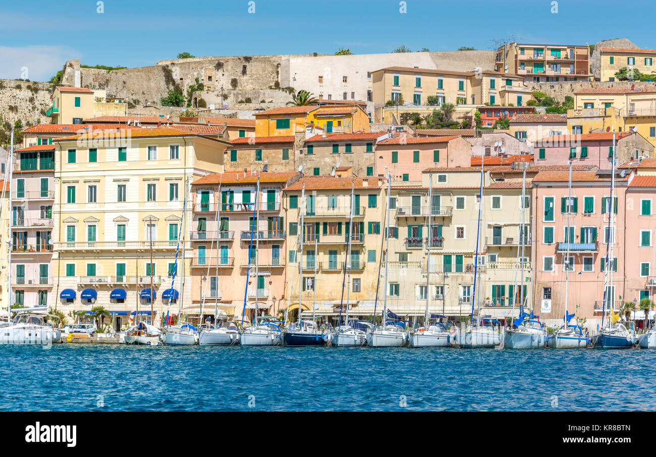 Porto Ferraio in Elba Island, Tuscany, Italy Stock Photo