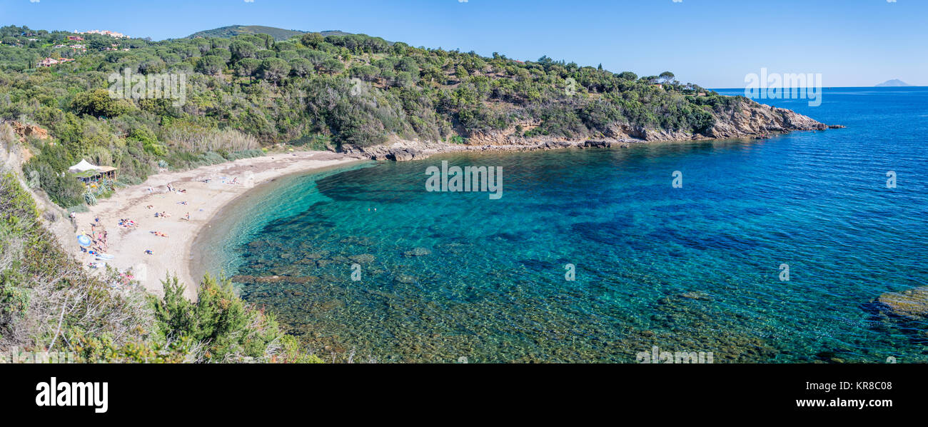 Barabarca beach near Capoliveri, Elba Island, Italy. Stock Photo