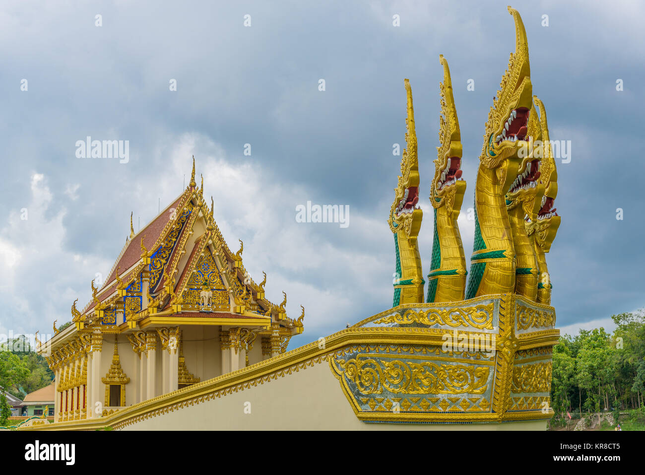 The ship building's unique Wat Sa Prasan Suk temple at Ubon Ratchathani