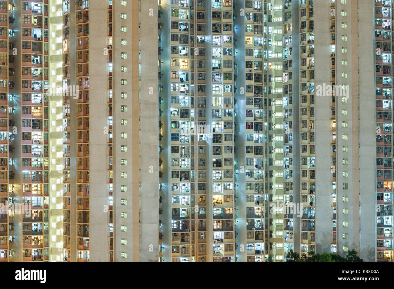 Facade of a apartment building Stock Photo - Alamy