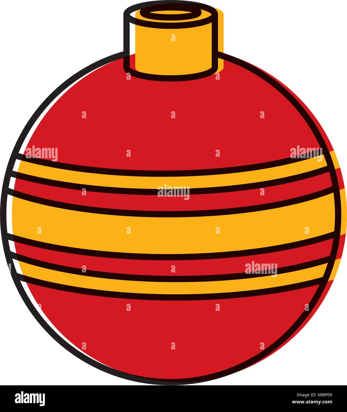 Christmas decorative ball icon vector illustration graphic design Stock ...