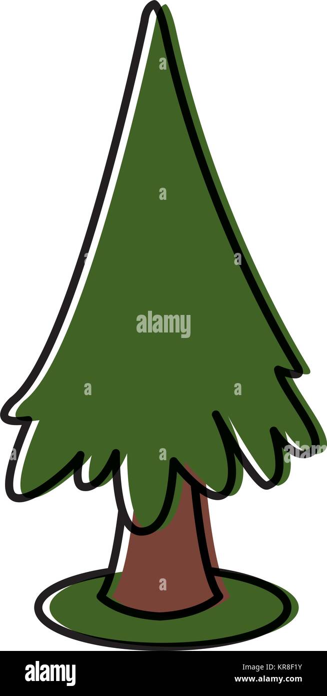 Tree pine symbol icon vector illustration graphic design Stock Vector ...