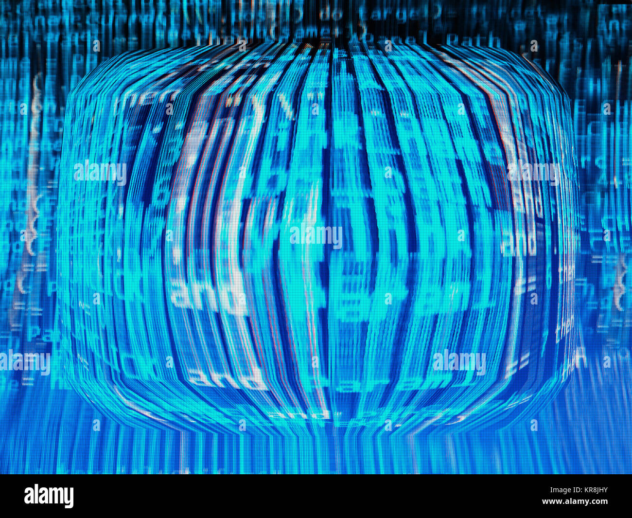 Computer matrix background Stock Photo