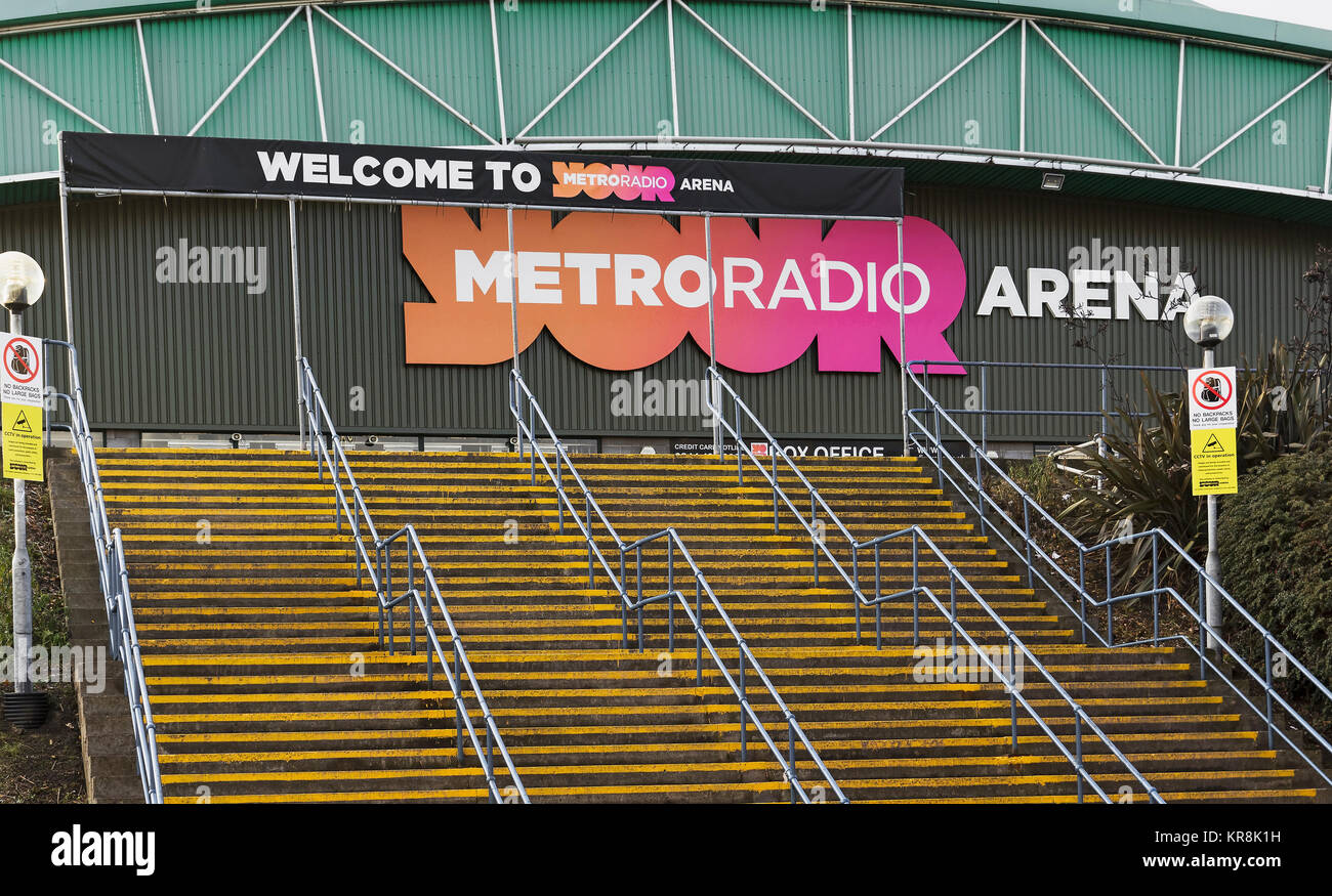 Metro Radio Arena, sports and entertainment venue at Newcastle upon Tyne, UK. Stock Photo