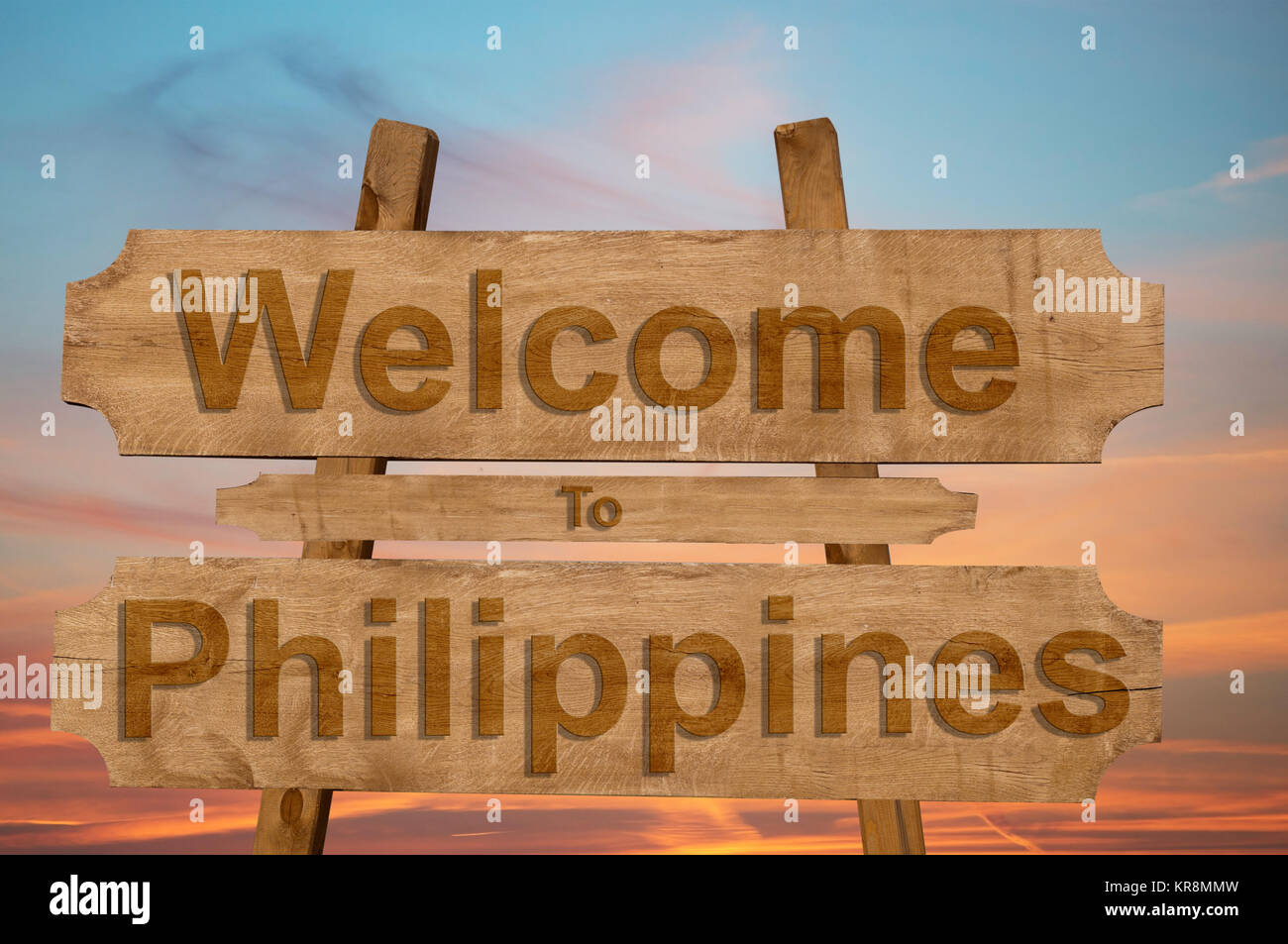 to jamaica sign on wood background with blending national flag