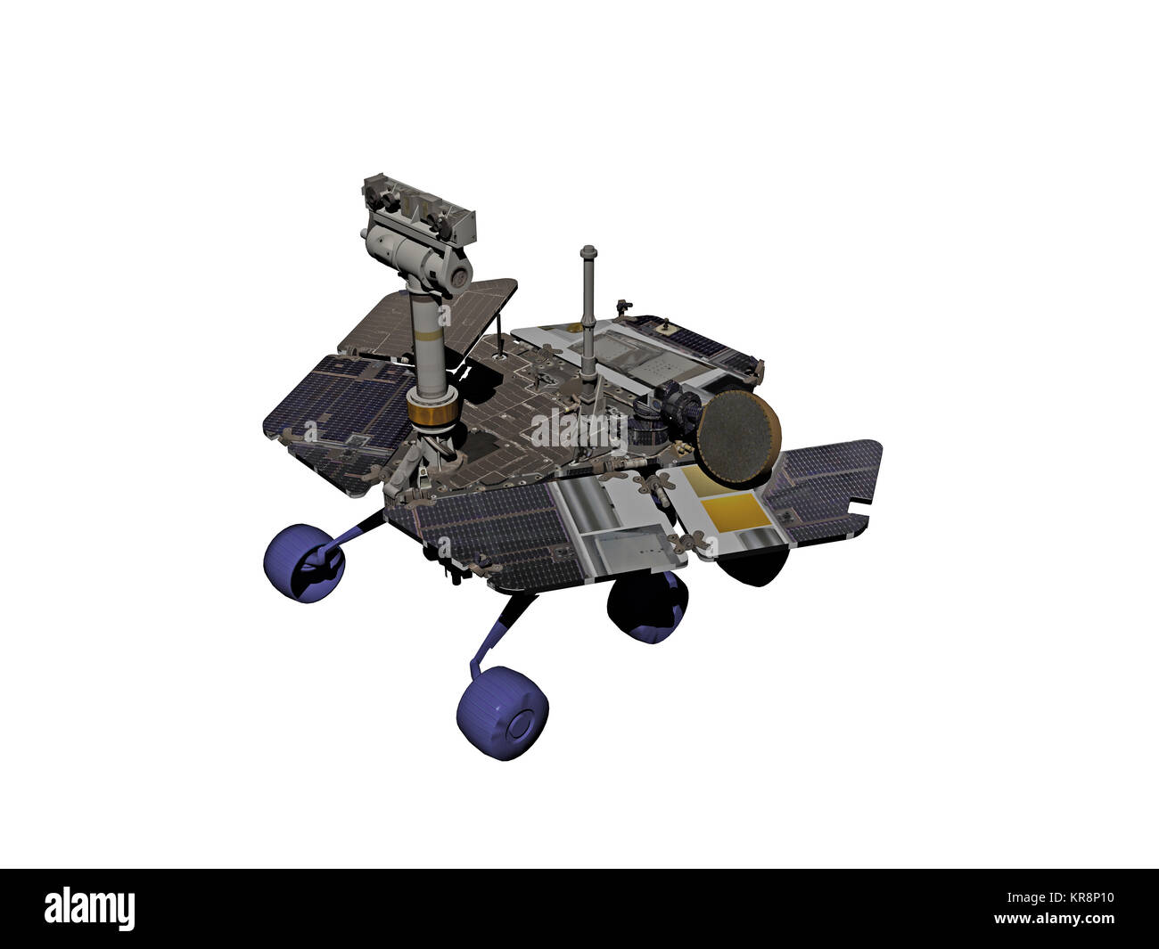 mars rover rolls over mars surface isolated Stock Photo Alamy
